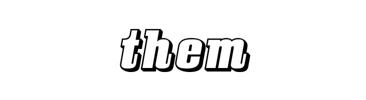 BullpenThreeD-Regular  Free Fonts Download