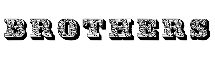 Lettres ombrees ornees  Free Fonts Download