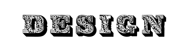 Lettres ombrees ornees  Free Fonts Download