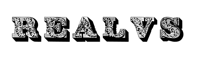 Lettres ombrees ornees  Free Fonts Download