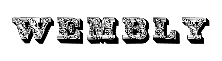 Lettres ombrees ornees  Free Fonts Download