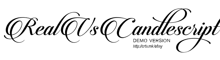 CandlescriptDemoVersion  Free Fonts Download