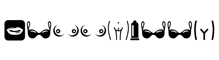 Erotic Symbols Regular  Free Fonts Download
