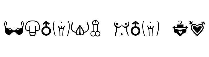 Erotic Symbols Regular  Free Fonts Download