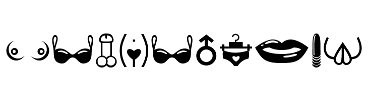 Erotic Symbols Regular  Free Fonts Download