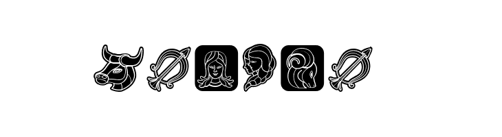 Zodiac Signs Regular  Free Fonts Download