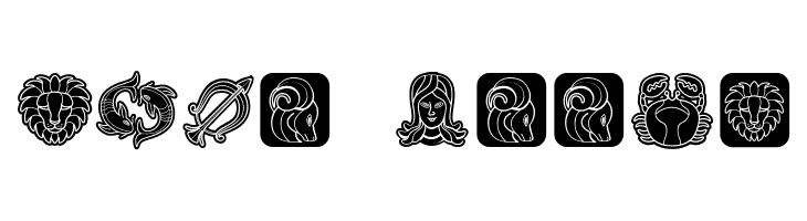Zodiac Signs Regular  Free Fonts Download