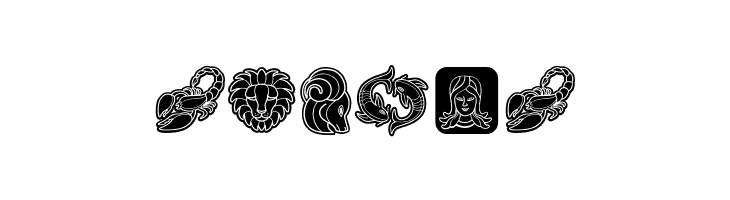Zodiac Signs Regular  Free Fonts Download