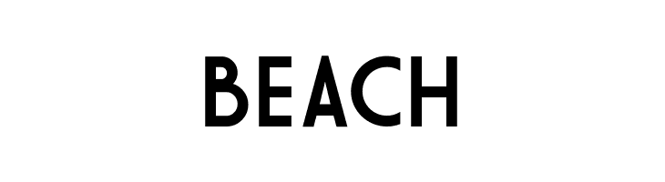BEACH Market Deco Font