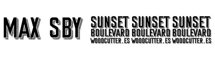 Sunset Boulevard  Free Fonts Download