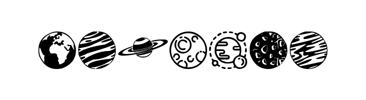 Planets  Free Fonts Download