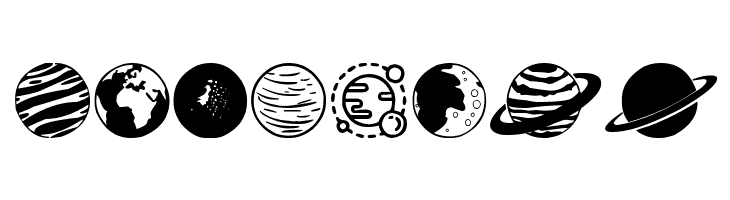 Planets  Free Fonts Download