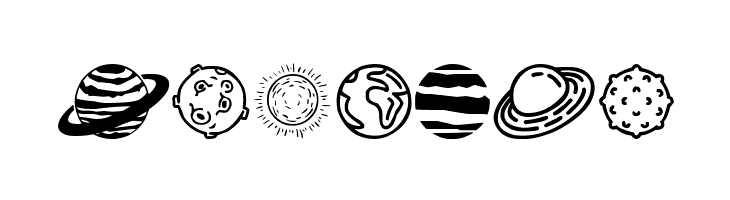 Planets  Free Fonts Download