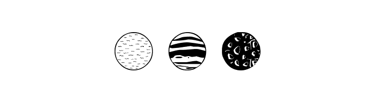 Planets  Free Fonts Download