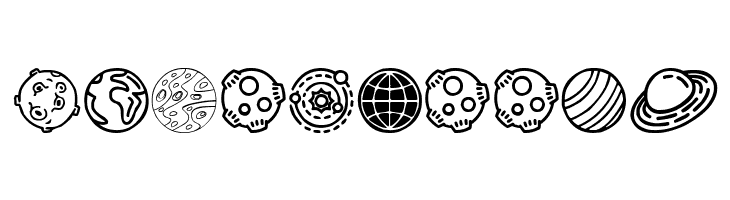 Planets  Free Fonts Download