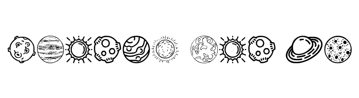 Planets  Free Fonts Download