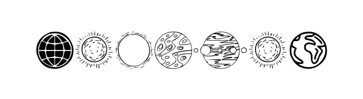 Planets  Free Fonts Download