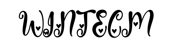 Spring Heart  Free Fonts Download