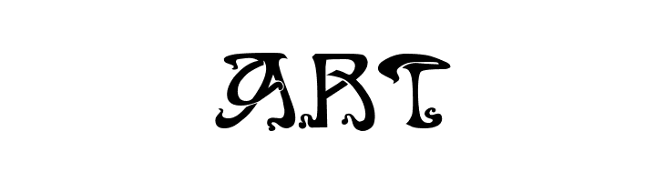 Art Nouveau Caps  Free Fonts Download