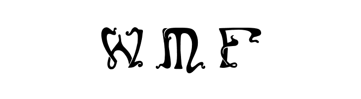 Art Nouveau Caps  Free Fonts Download