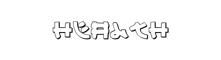 Yama Moto 3D  Free Fonts Download