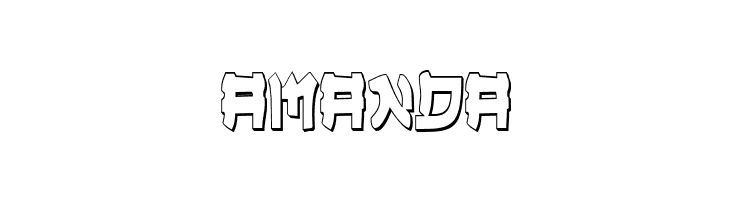 Yama Moto Condensed 3D  Free Fonts Download