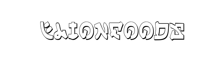 Yama Moto Condensed 3D  Free Fonts Download