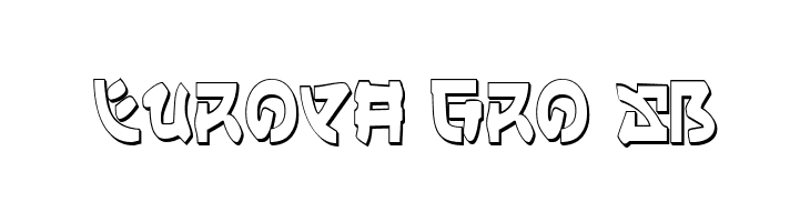 Yama Moto Condensed 3D  Free Fonts Download