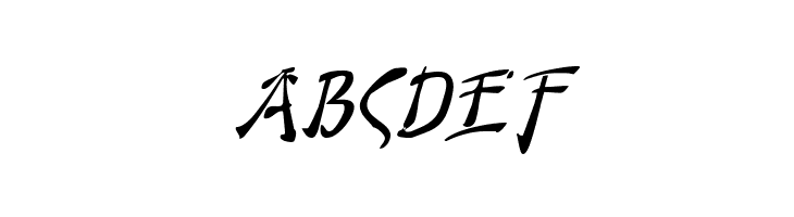 Bushido Italic  Free Fonts Download