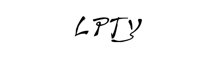 LPty Bushido Italic Font