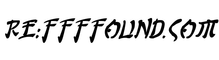 Bushido Bold Italic  Free Fonts Download