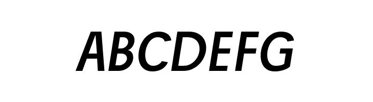 Josef Reduced Regular Italic  Free Fonts Download