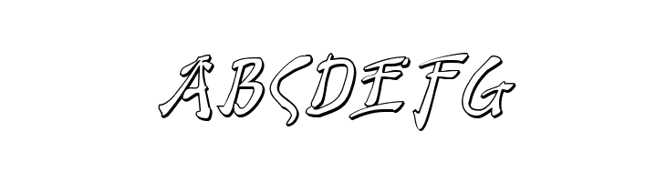 Bushido Shadow Italic  Free Fonts Download