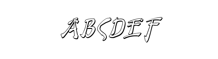 Bushido Shadow Italic  Free Fonts Download