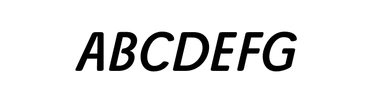 Josefa Rounded Reduced Book Italic  Free Fonts Download
