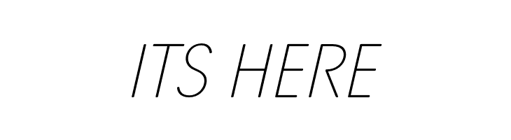 Josefa Rounded Reduced Thin Italic  Free Fonts Download