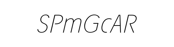 Josefa Rounded Reduced Thin Italic  Free Fonts Download
