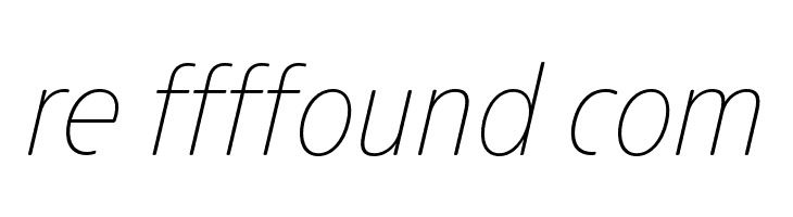 Josefa Rounded Reduced Thin Italic  Free Fonts Download