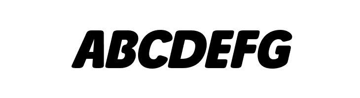 Josefa Rounded Reduced Bold Italic  Free Fonts Download
