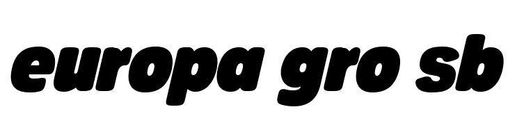 Josefa Rounded Reduced Black Italic  Free Fonts Download