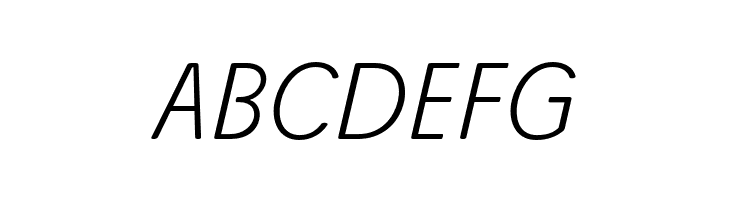 Josefa Rounded Reduced ExtraLight Italic  Free Fonts Download