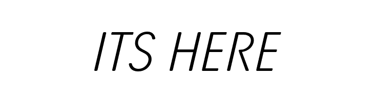 Josefa Rounded Reduced ExtraLight Italic  Free Fonts Download