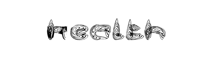 Water and Gasoline  Free Fonts Download