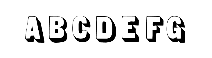 Sans Serif Shaded  Free Fonts Download