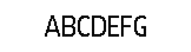 24 LED Bright  Free Fonts Download