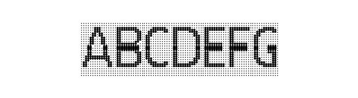 24 LED Grid  Free Fonts Download