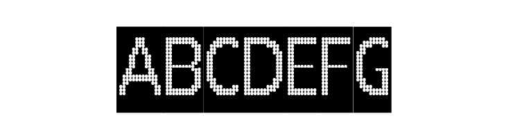 24 LED Modul  Free Fonts Download
