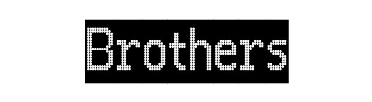 24 LED Modul  Free Fonts Download