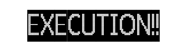 24 LED Modul  Free Fonts Download