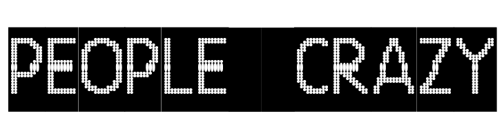 24 LED Modul  Free Fonts Download